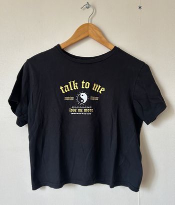 Tee-shirt ample imprimé ying yang