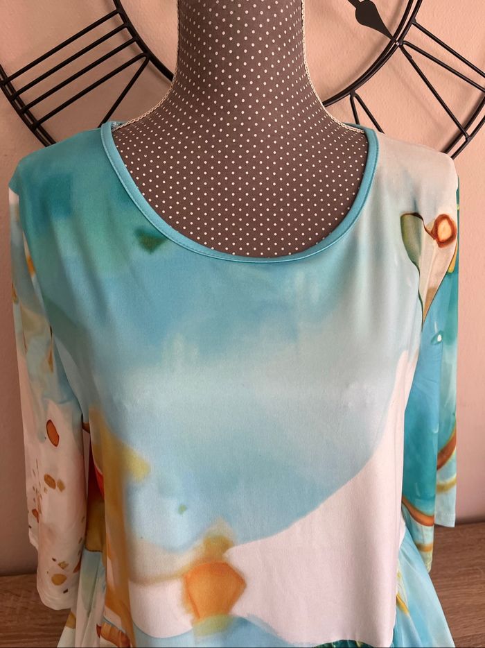 Robe fluide d'été imprimé taille L neuve - photo numéro 6