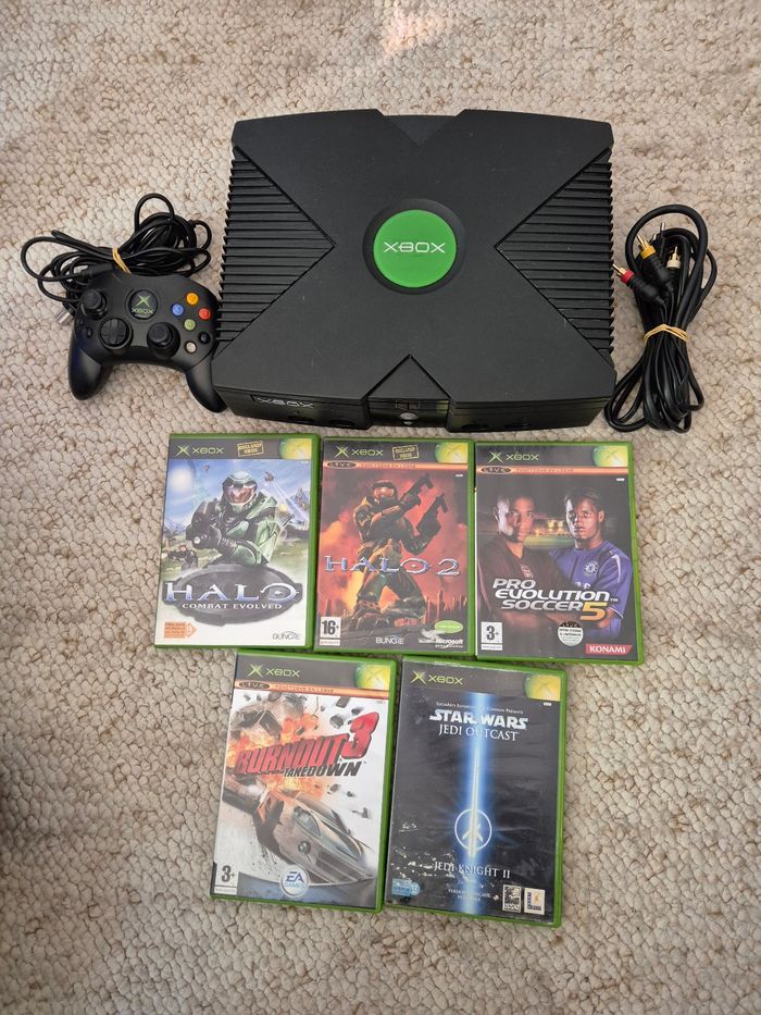 Console xbox originale 1ere premiere génération et jeux