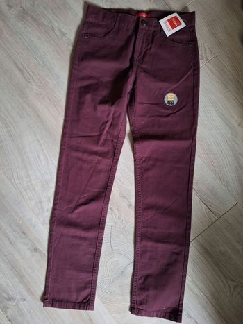Pantalon bordeaux 12 ans garçon neuf