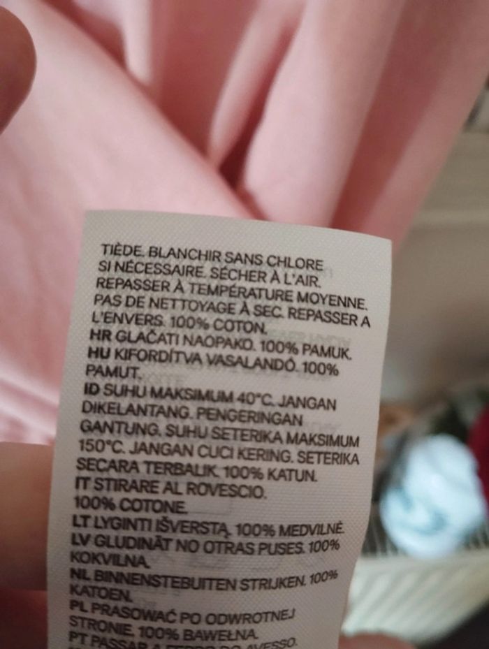 🥥Tee-Shirt Unisexe Rose Pastel H&M Taille XL🥥 - photo numéro 13