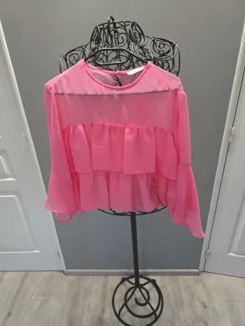 Blouse à volants Zara