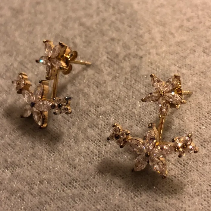 Boucles d’oreilles dorée étoiles - photo numéro 3