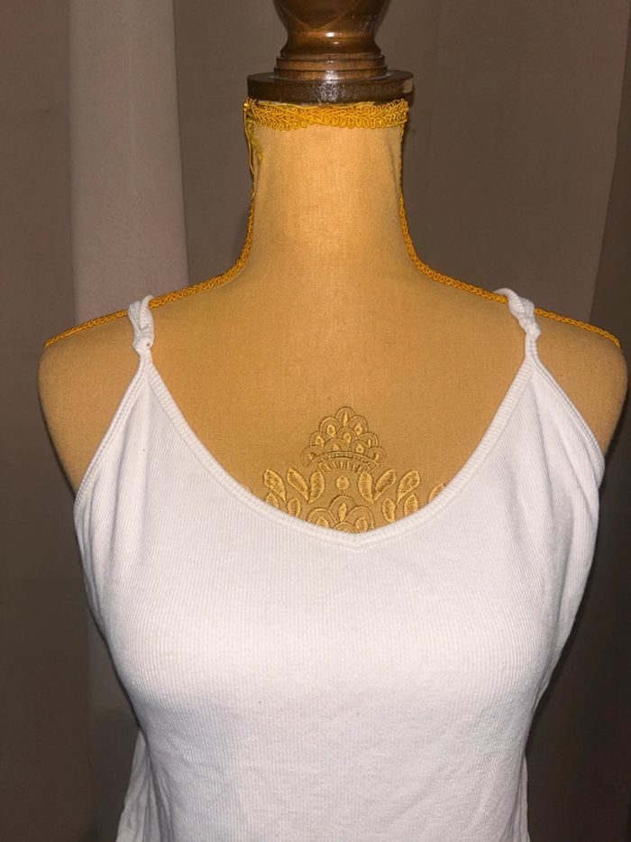 Body côtelé blanc kiabi taille XL - photo numéro 2