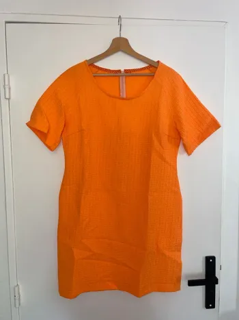 Robe orange fait main L