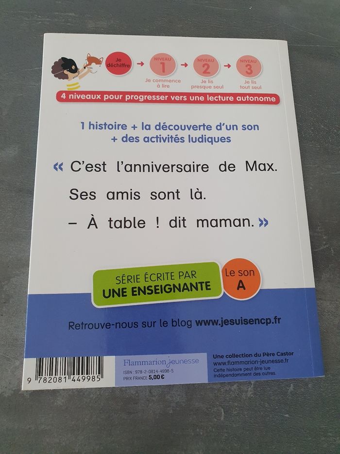 Livre Je rentre en CP L'anniversaire de Max - photo numéro 2
