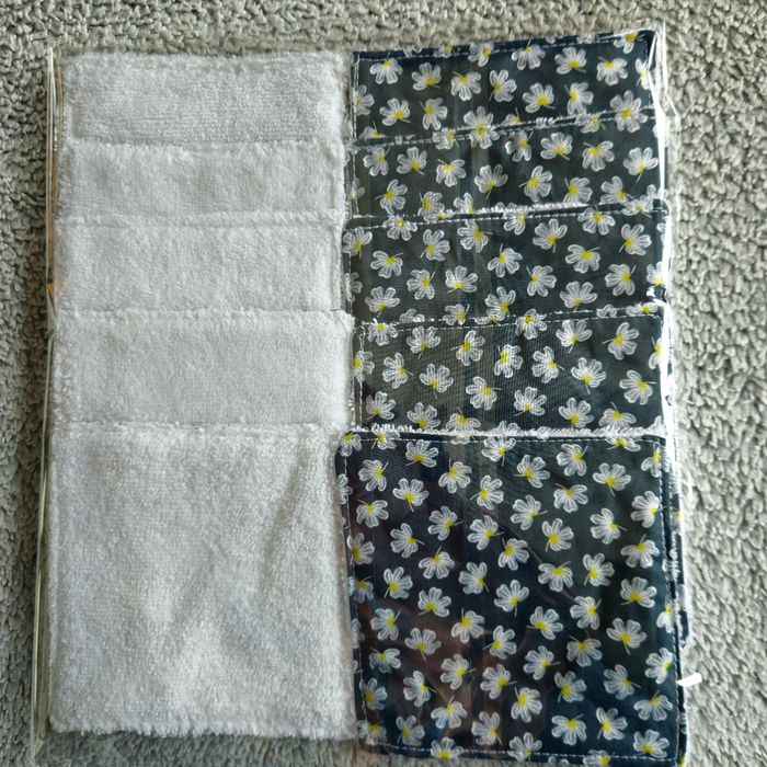 Lot 10 lingettes lavables 12x12 cm - photo numéro 2