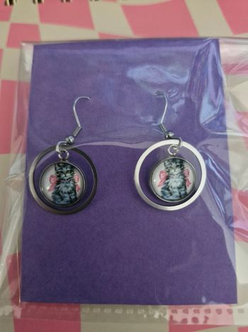 Boucles d’oreille chat
