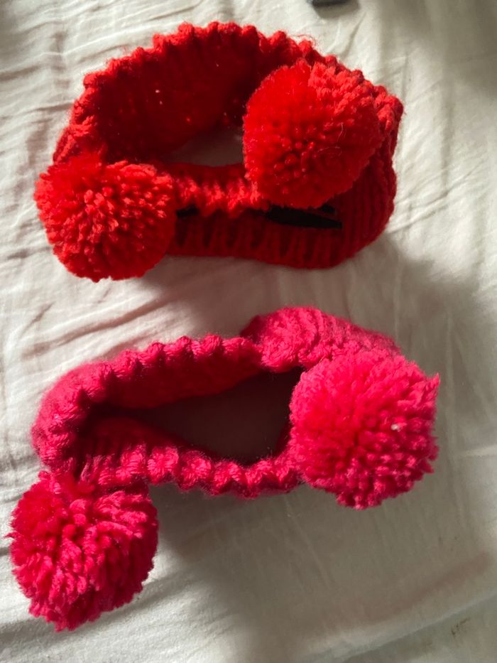 Lot de 2 Bandeaux Tricotés Oreilles de Chat - photo numéro 2