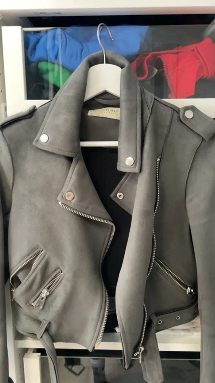 Perfecto Zara gris - photo numéro 2