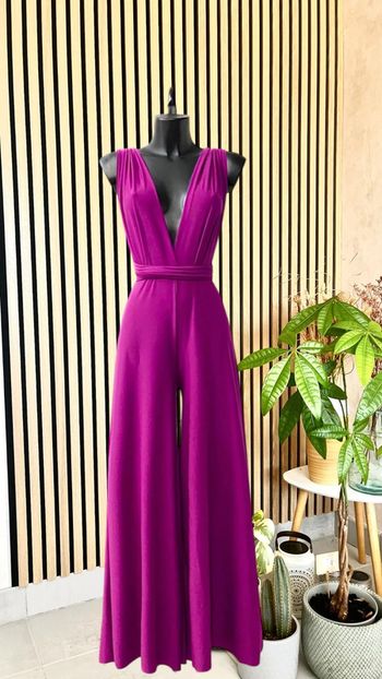 Combi plusieurs positions dos nu mauve