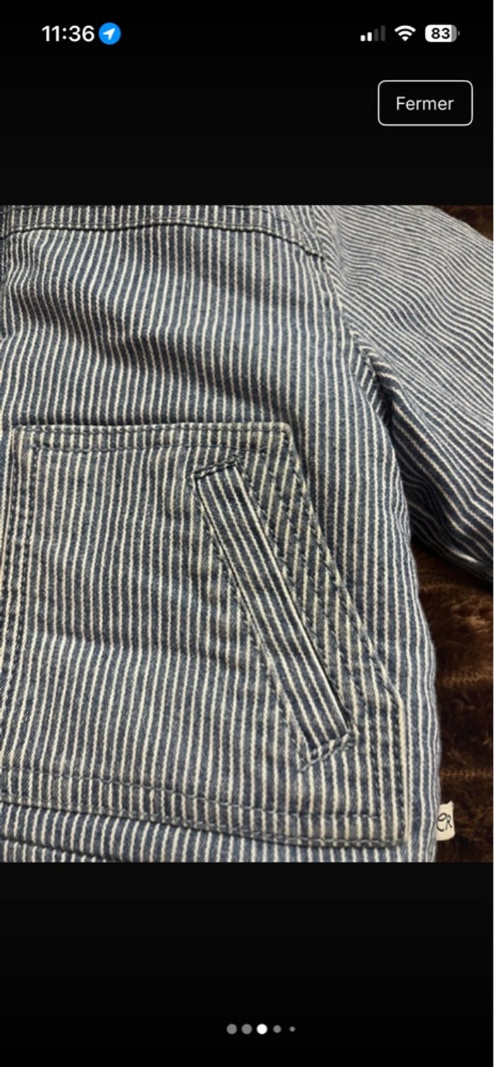 Veste en jean bébé cadet Rousselle - photo numéro 3