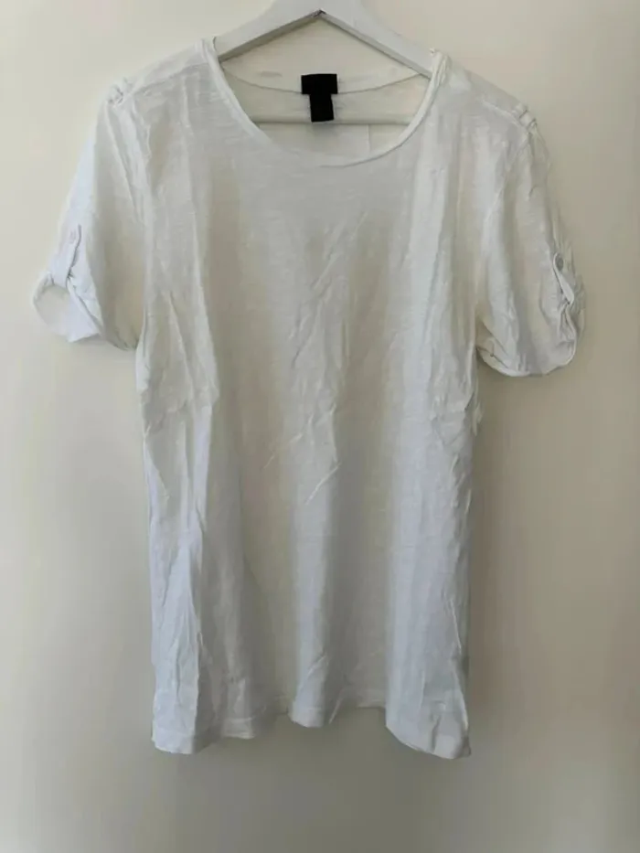 Tshirt blanc homme h&m taille S - photo numéro 2