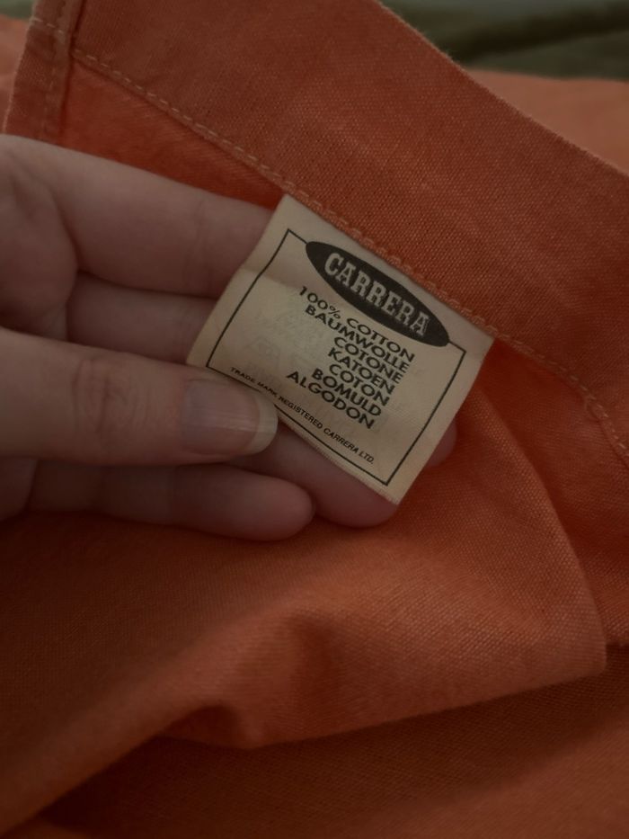 Chemise corail unie Homme Carrera Blue Age Tailles M-L - photo numéro 8