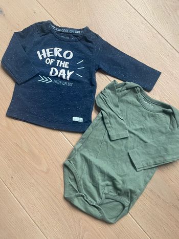 Lot t-shirt + body ML - Zeeman - 1mois