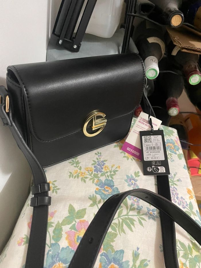 prix en boutique 65€, Sac besace Galeries Lafayette enduit lisse - photo numéro 5