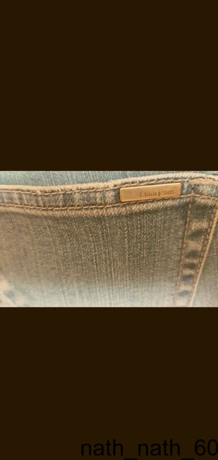 Jeans Etam bleu t40 - photo numéro 3