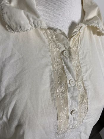 Blouse dentelle beige crème Furtif Kiabi Vintage T38/40 M/L