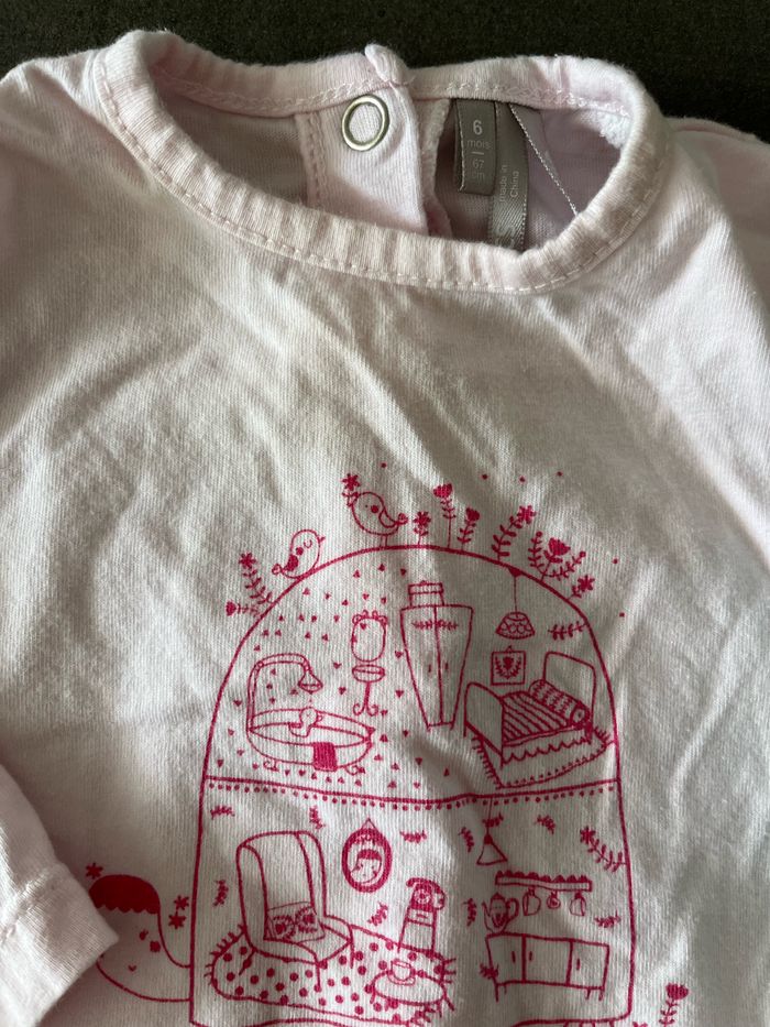 Lot de 2 pyjamas légers fille 9 mois Orchestra - photo numéro 2