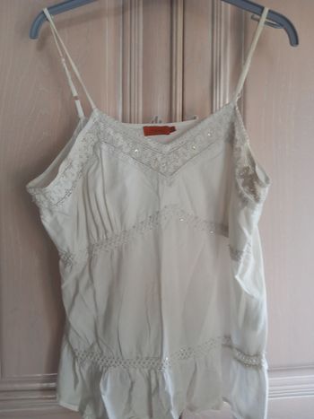 Débardeur crème T44 Tissaia