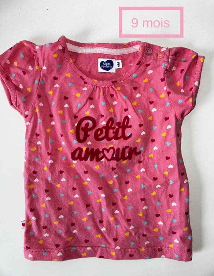 Tee shirt 9 mois