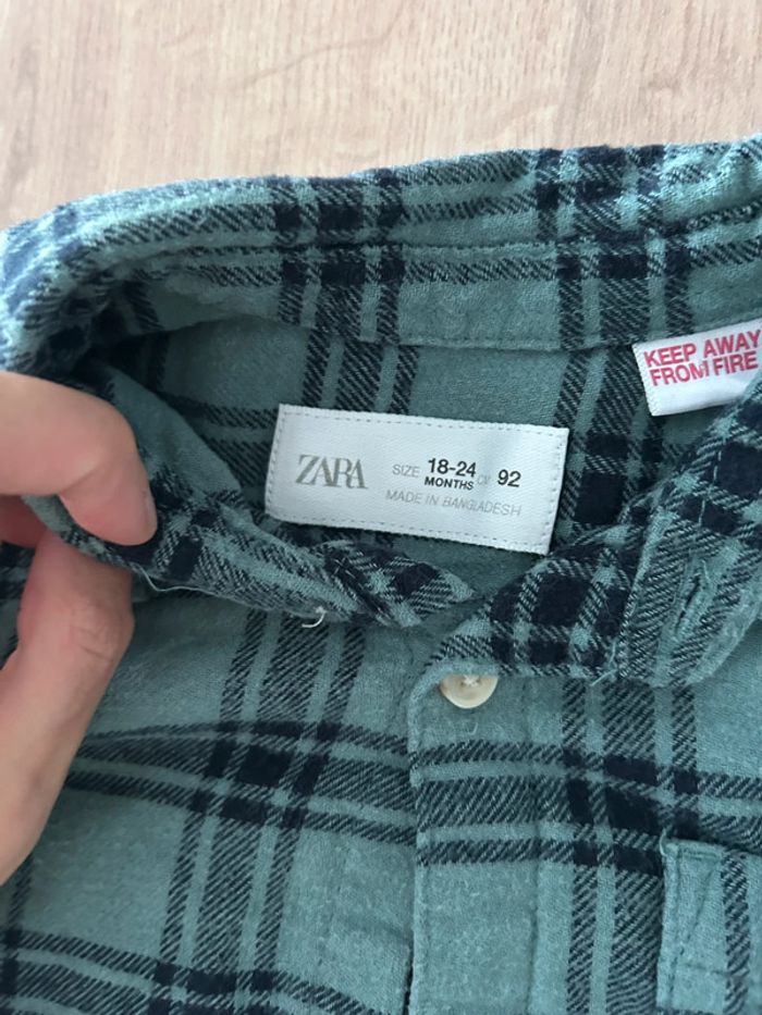 Chemise épaisse Zara 18/24 mois - photo numéro 2