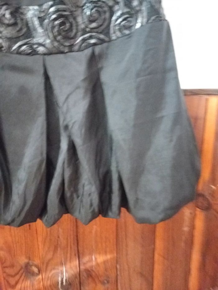 Robe bustier noire bas ballon - photo numéro 3