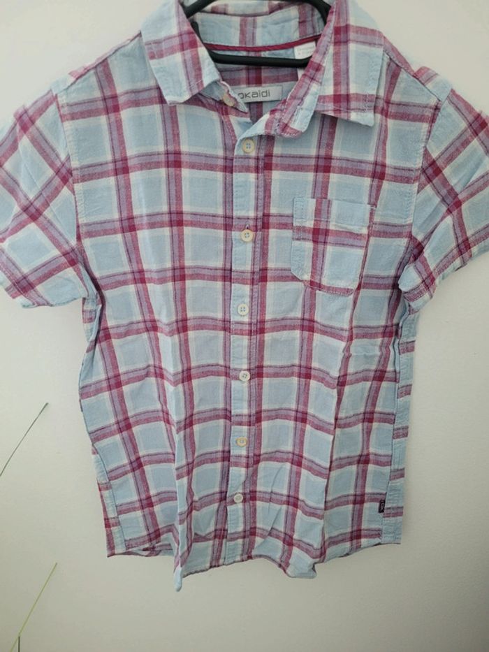 Chemise manches courtes 8ans garcon, Okaidi - photo numéro 2