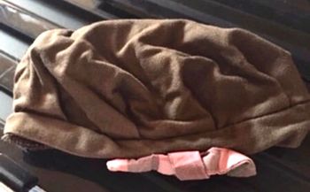 Béret style parisien marron rose 