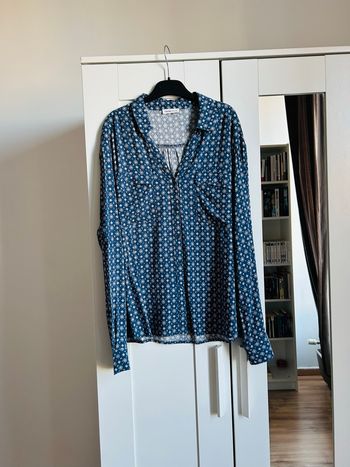 Chemise marine à motifs Neuve Cache Cache Taille L
