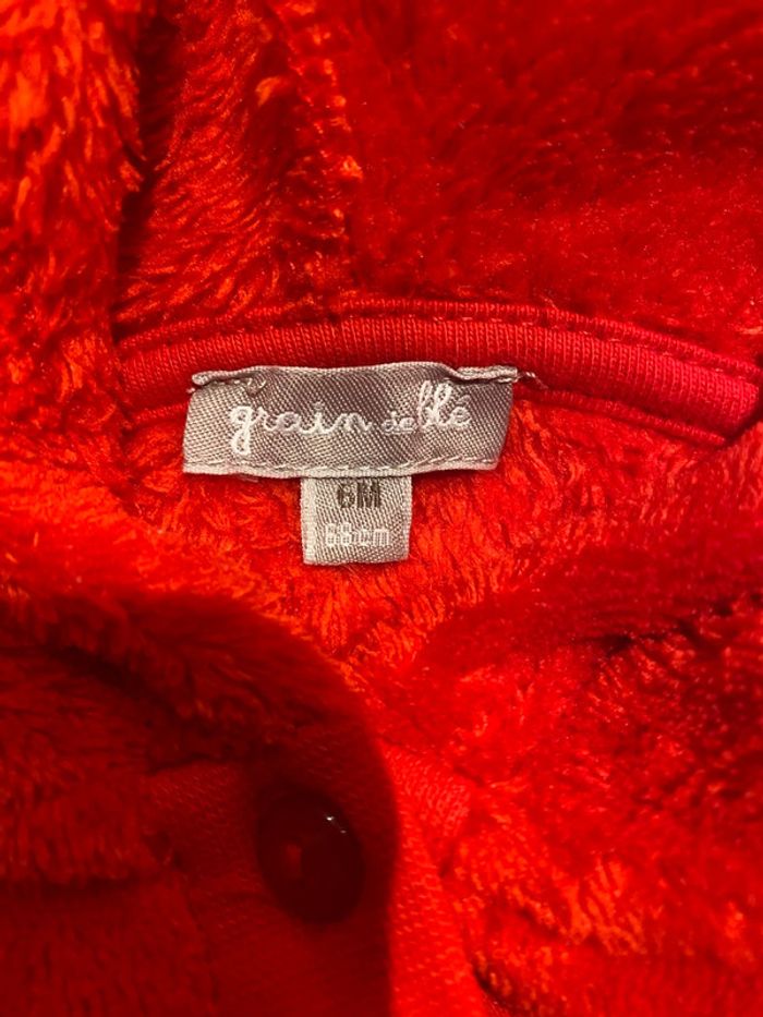 Veste chaude 6 mois grain de blé - photo numéro 2