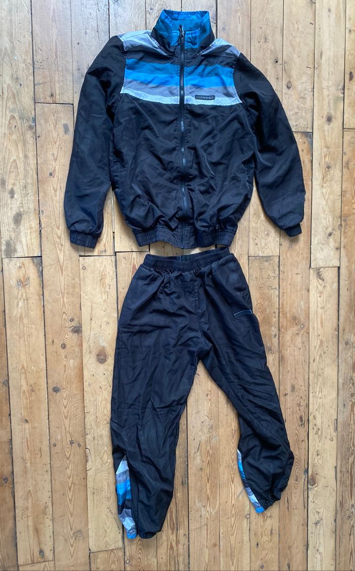 Jogging noir et bleu polyester 10 ans Airness - photo numéro 6