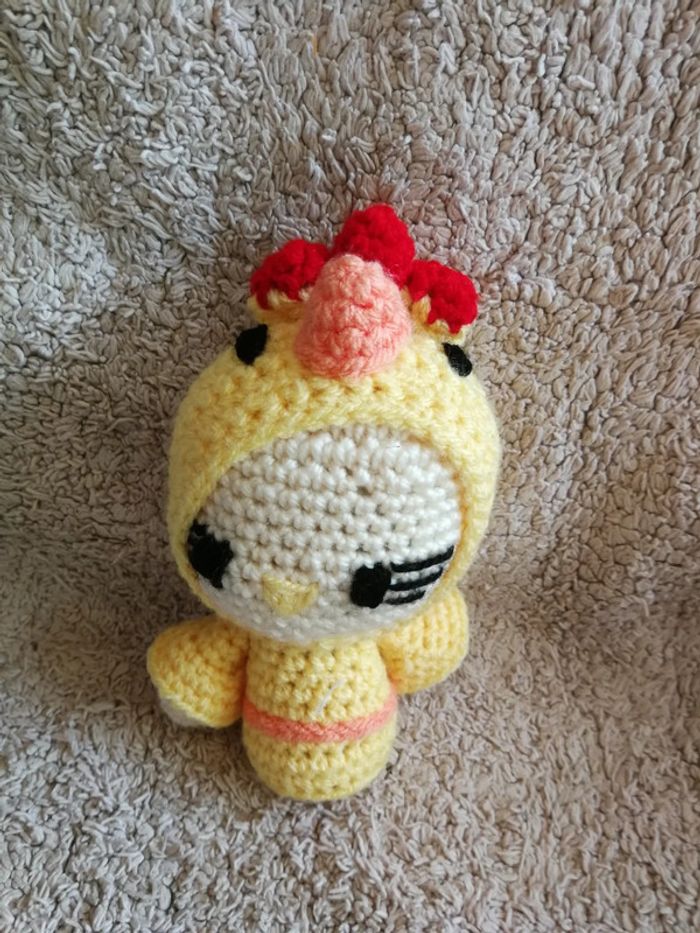 Poupée amigurumi poule fait main crochet - photo numéro 6