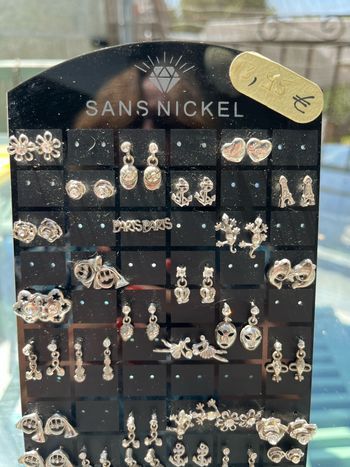 Boucles d’oreilles sans nickel