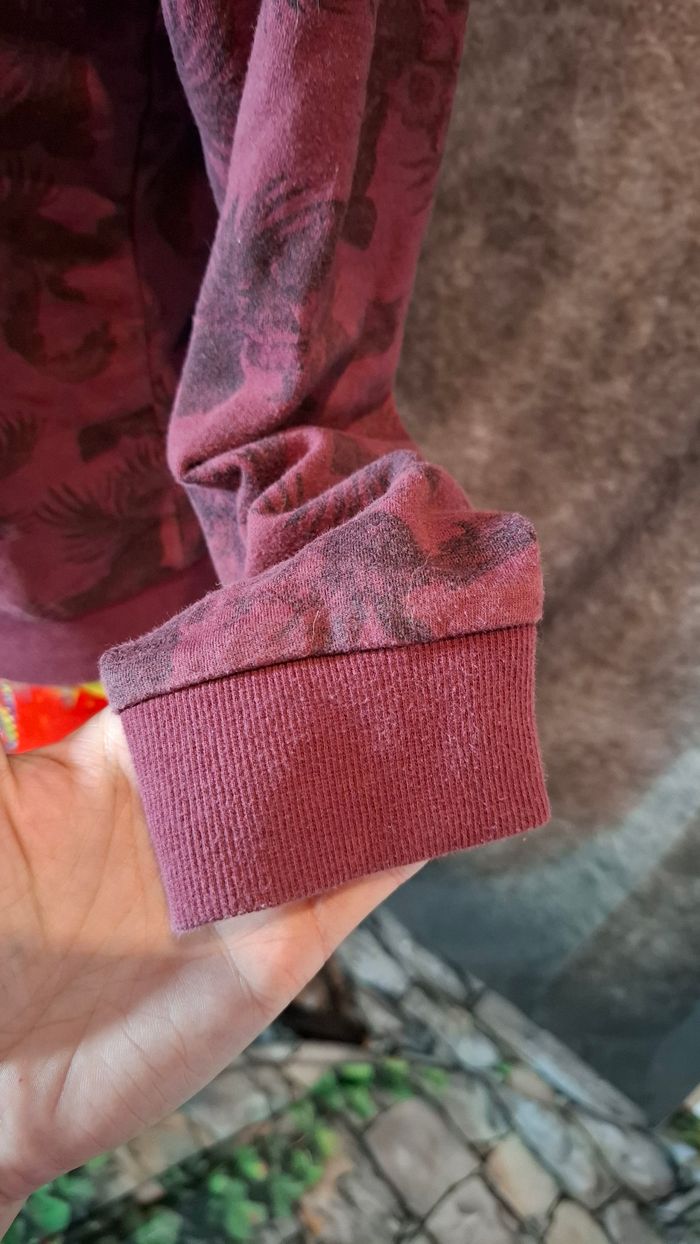 Sweat we are besties forever floral bordeaux - photo numéro 4