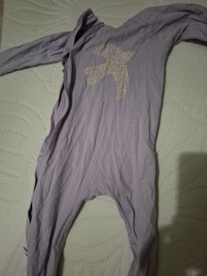 Pyjama violet DIM 18 mois (84cm) - photo numéro 2