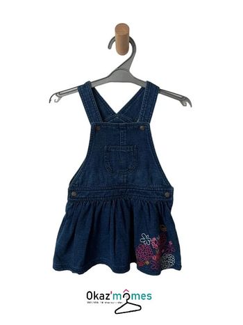 Robe à bretelles en jean bleu denim - Orchestra 18 mois (81cm)