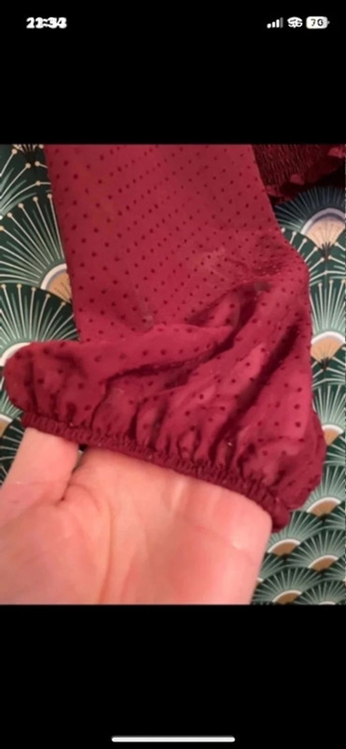 Blouse style victorienne Zara taille vrai L - photo numéro 4