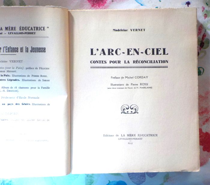 L'ARC-EN-CIEL CONTES POUR LA RECONCILIATION de M. VERNET 1933 - photo numéro 6