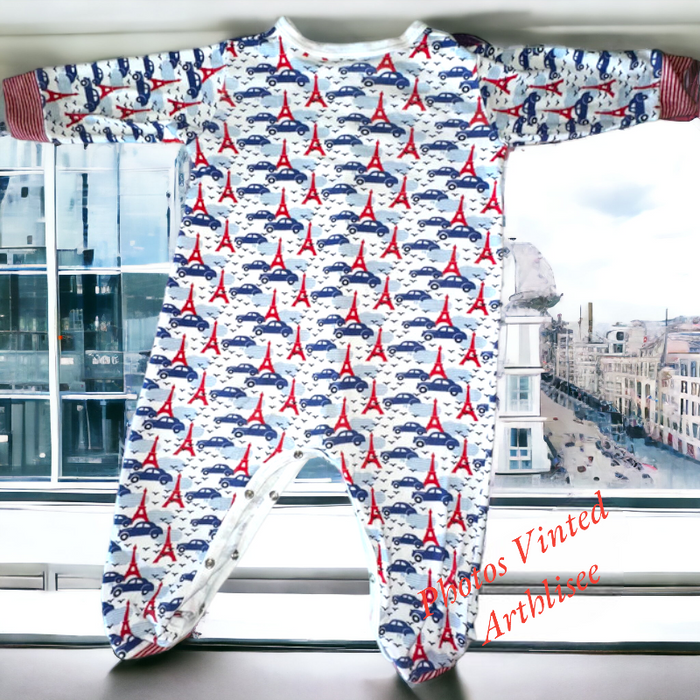 Dors-bien Paris Petit Bateau 12 mois TBE (10€) - photo numéro 3