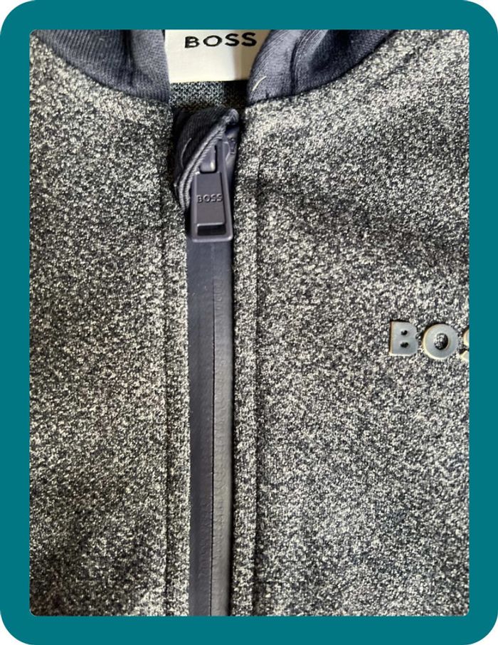 Sweat capuche bicolore 6 mois - Hugo Boss - photo numéro 4