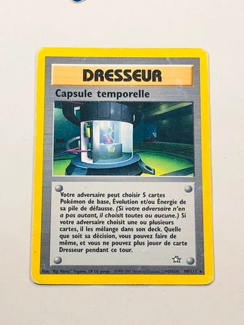 Carte Pokémon capsule temporelle