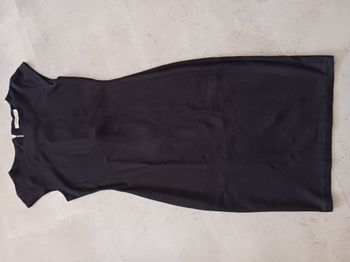robe sans manches noire en suedine Taille S Vintage Dressing Neuve