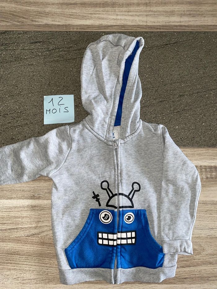 Sweat-shirt capuche 12-24 mois