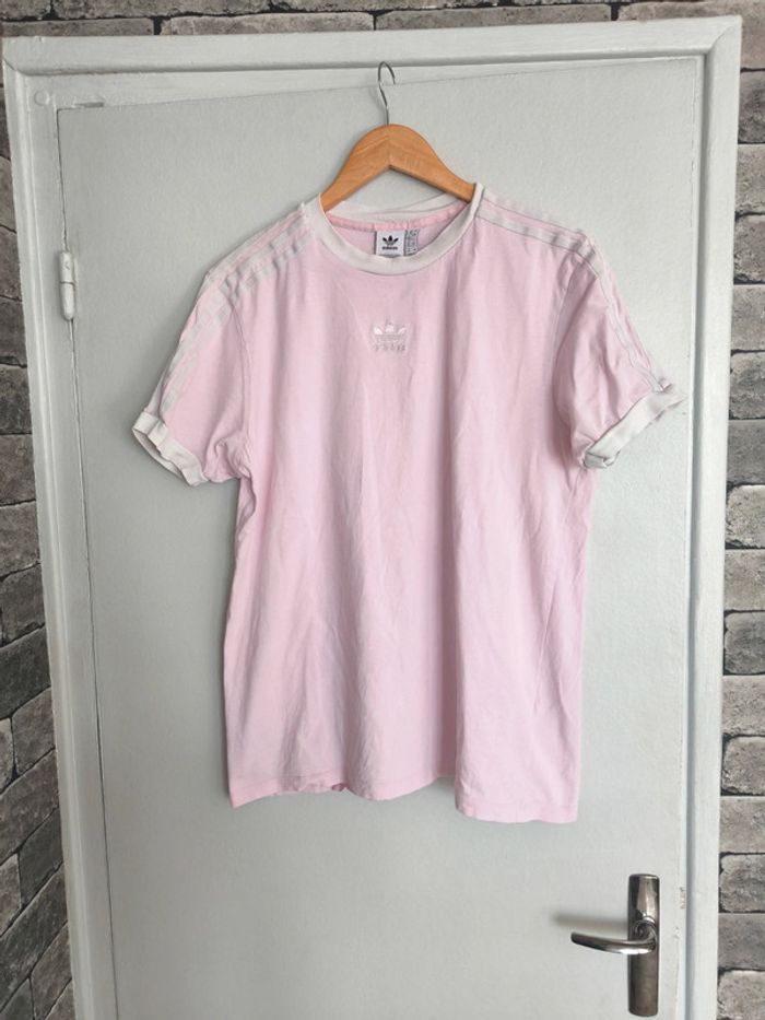 Tee shirt rose adidas taille L