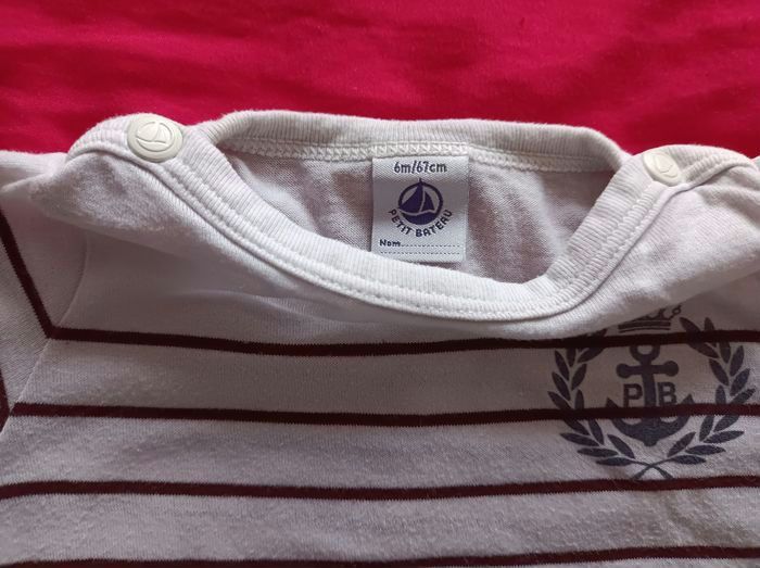 Barboteuse coton Petit bateau taille 6 mois - photo numéro 3