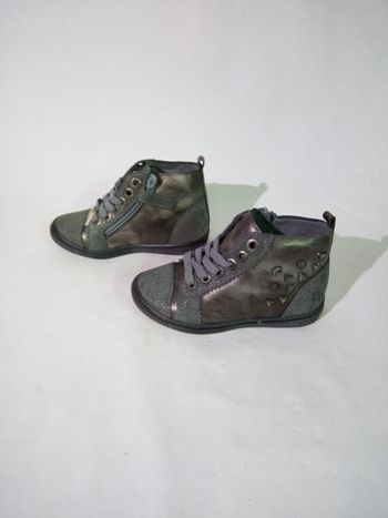 Chaussures le loup blanc houlahoup gris metallise