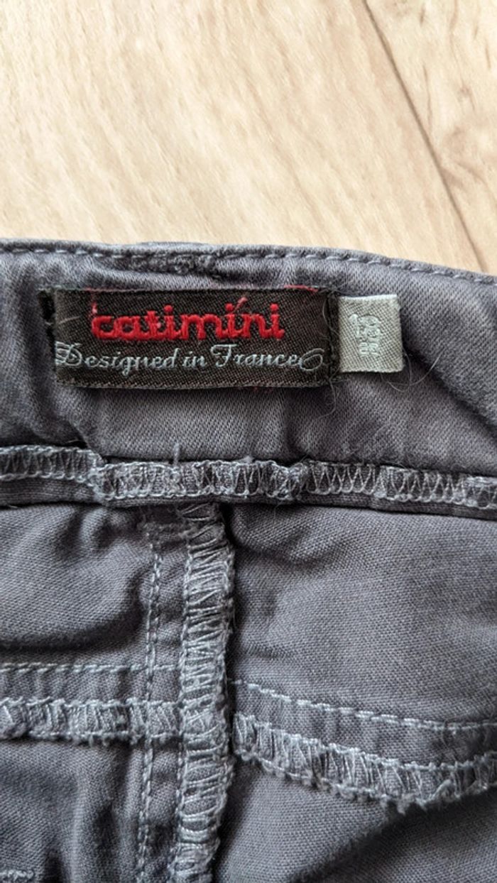 Jean slim gris foncé Catimini 12-18 Mois - photo numéro 7