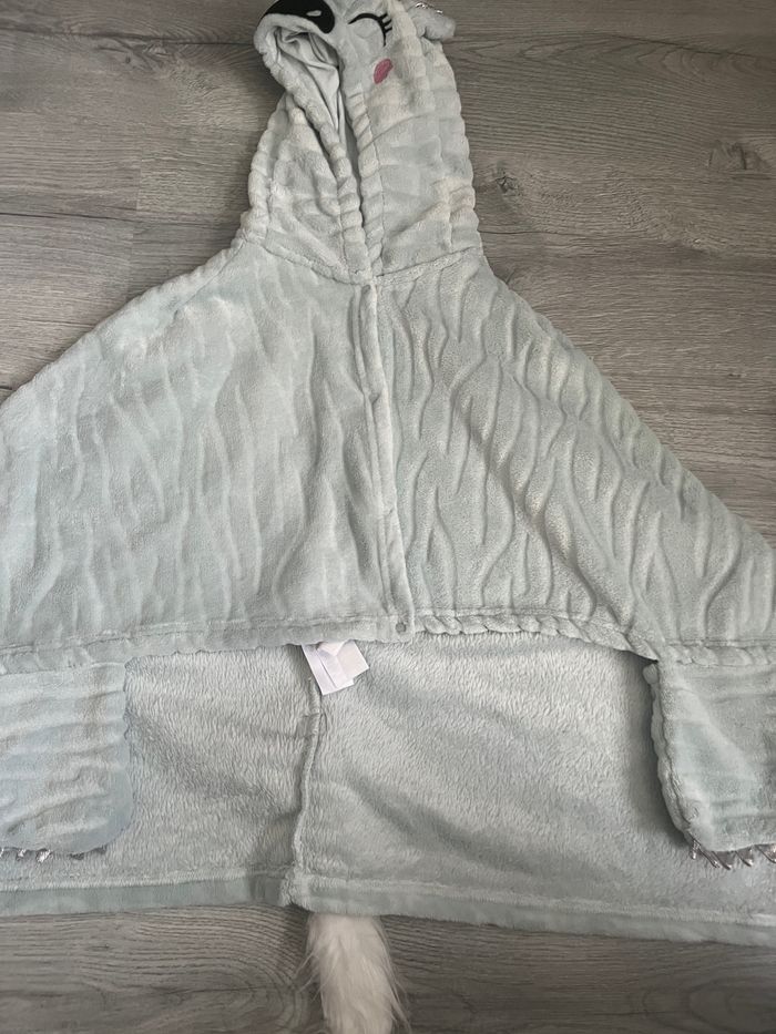 Poncho plaid licorne fille 2/6 ans DPAM - photo numéro 2