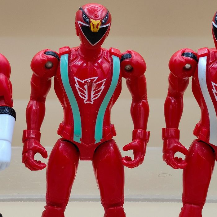 Lot 3 figurines RPM rouge - power rangers - photo numéro 3